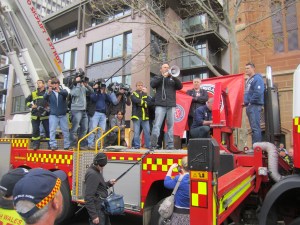 FBEU President at NSW Parliament 210612